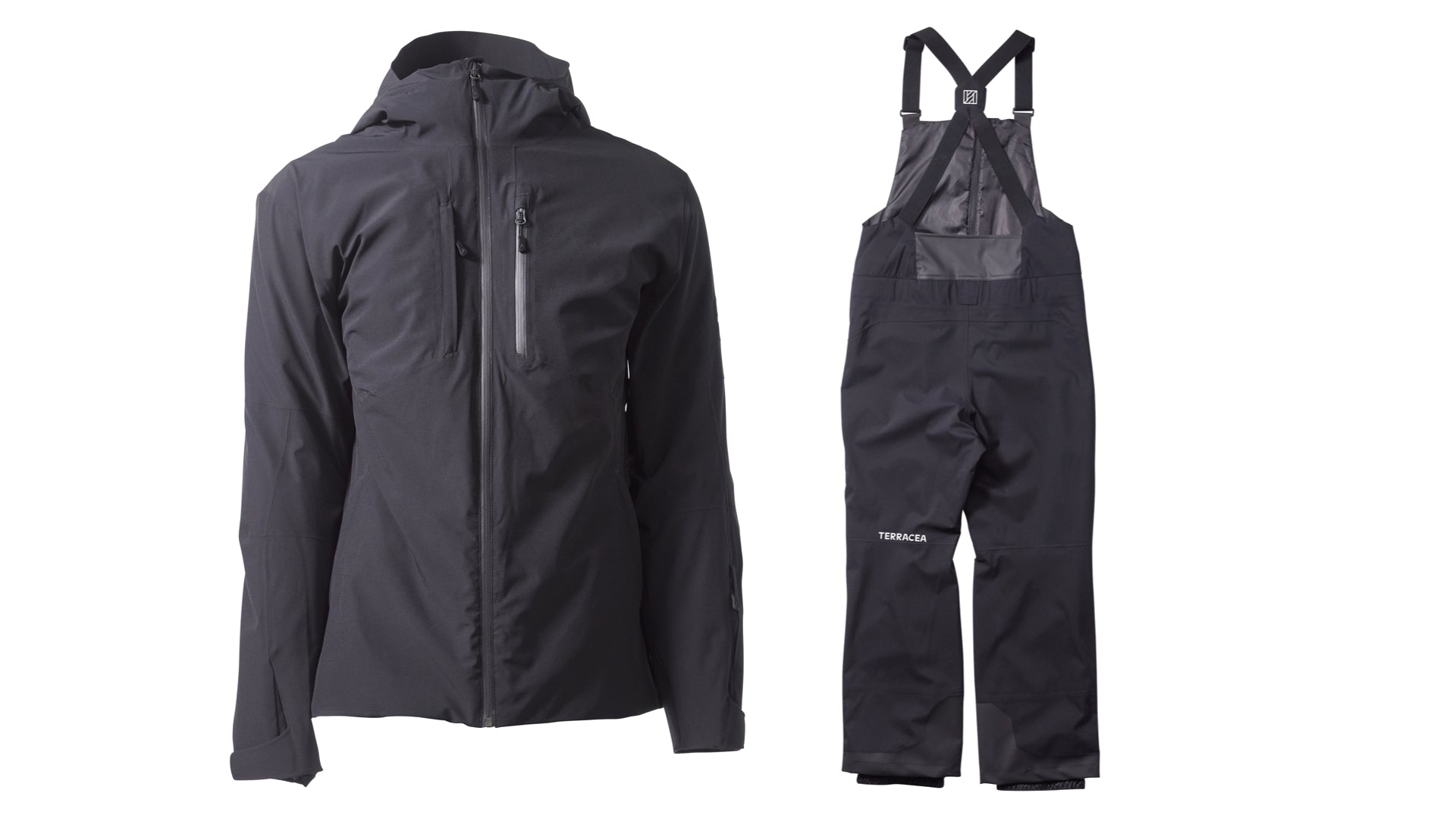 Men's 2L Primaloft Jacket + 3L Bib Kit (Stealth Black) - 2 items